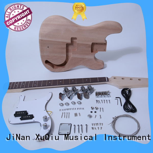 XuQiu unfinished double neck guitar bass kit manufacturer for competition