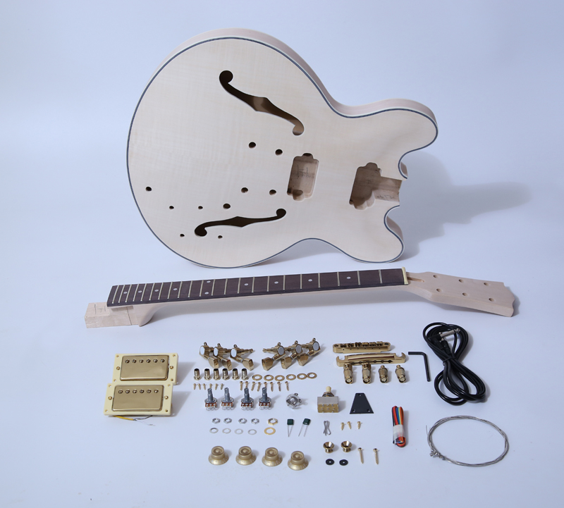 DIY Electric Guitar Kit-335 Style Build Your Own Guitar Kit SNGK015