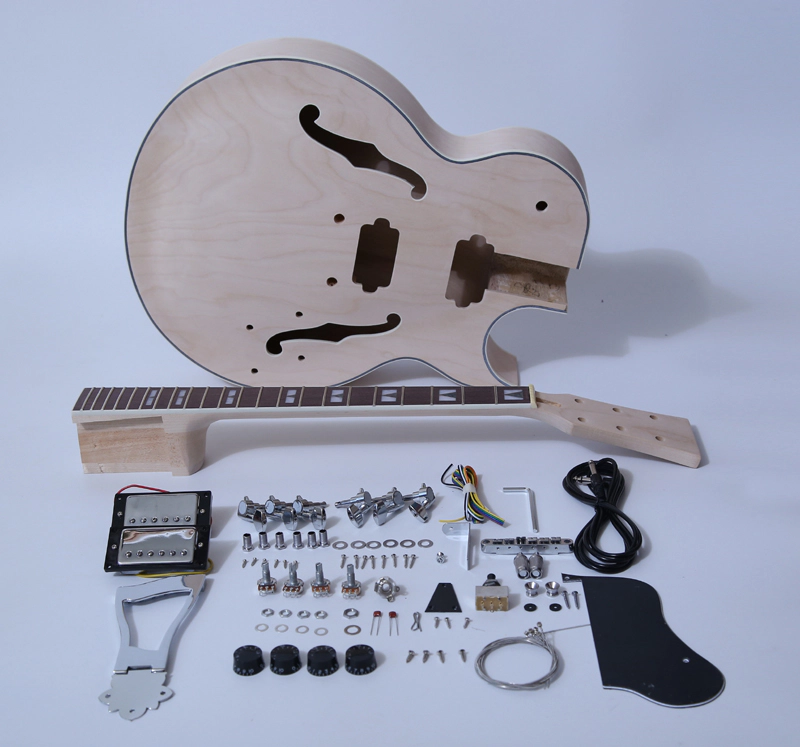 DIY Electric Guitar Kits-175 Style Build Your Own Guitar Kit - Sharp Arch SNGK046