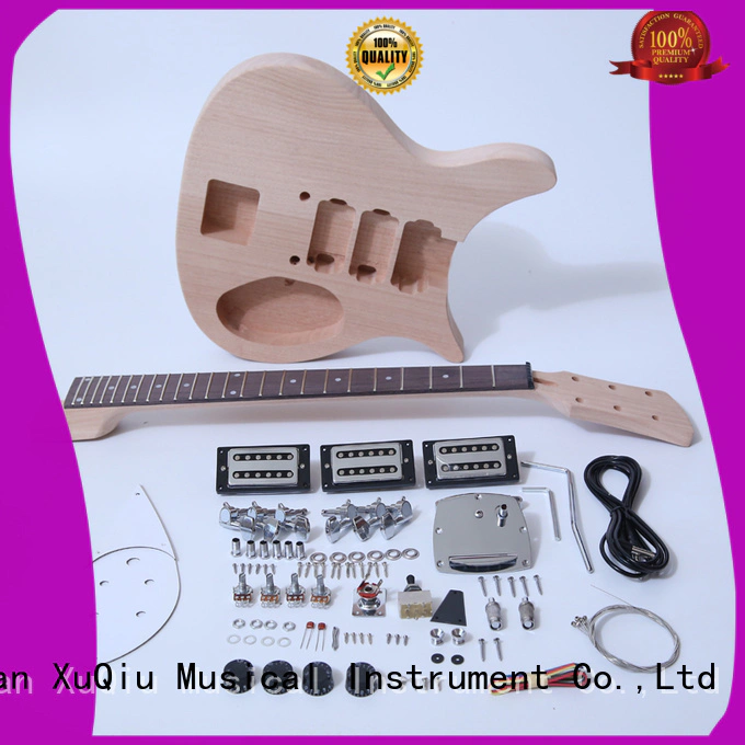 XuQiu unfinished 12 string diy guitar kit supplier for beginner