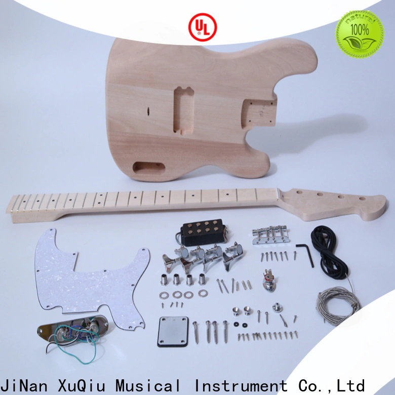 XuQiu custom unfinished bass guitar kit woodwind instruments for competition