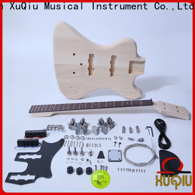 XuQiu custom double neck guitar bass kit manufacturer for beginner
