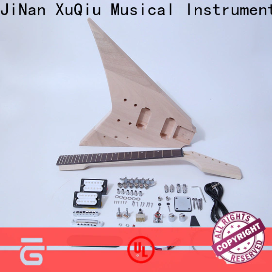 XuQiu high end diy double neck guitar kit supplier for performance