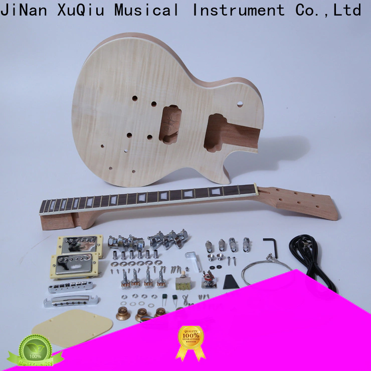 XuQiu sharp hollow guitar kit supplier for kids