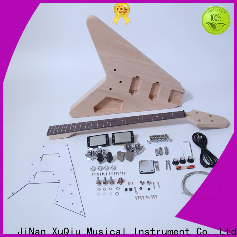 XuQiu unfinished bass guitar kit build suppliers for student